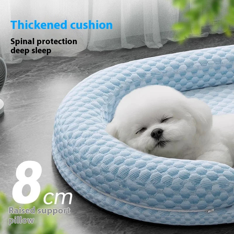 Tapis de refroidissement d’été pour animaux – Confort frais, lavable et adapté à toutes les saisons