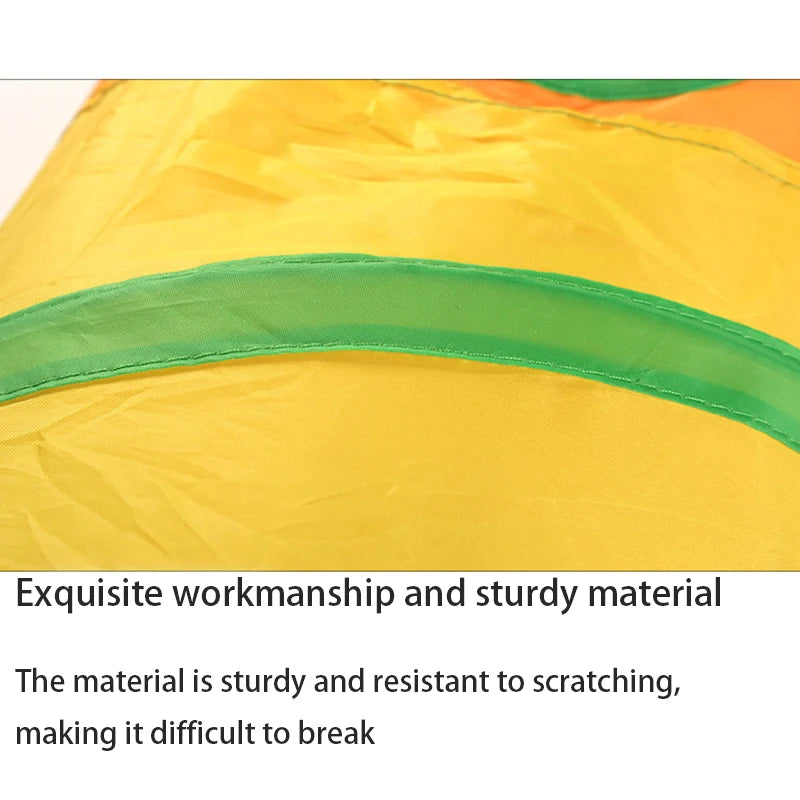 Tunnel interactif arc-en-ciel pour chats – Pliable, avec papier crépitant et jouet balle