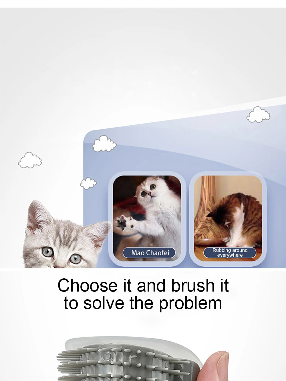 Brosse Royale de Toilettage – Massage Doux pour Chats et Chiens