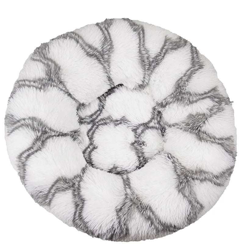 Panier rond en peluche 40 cm – Lit chaud et confortable pour chats et chiens