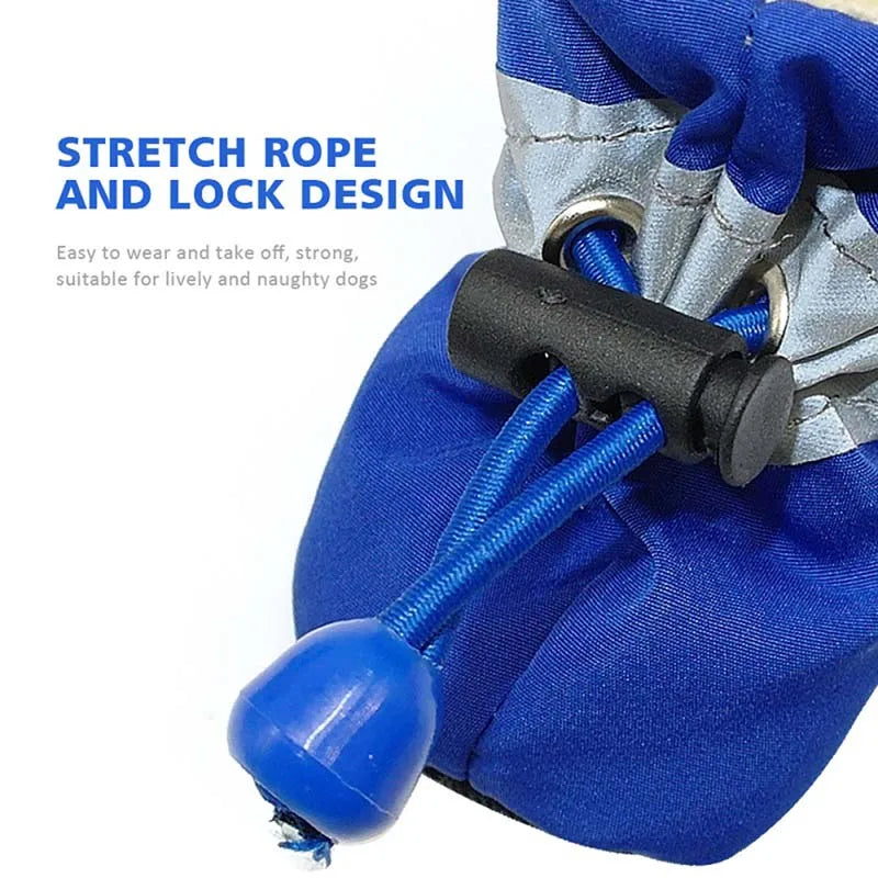 Petites bottes chaudes et imperméables pour pattes de chiots et chats – Lot de 4