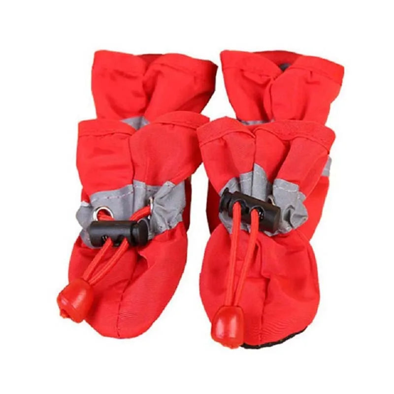 Petites bottes chaudes et imperméables pour pattes de chiots et chats – Lot de 4