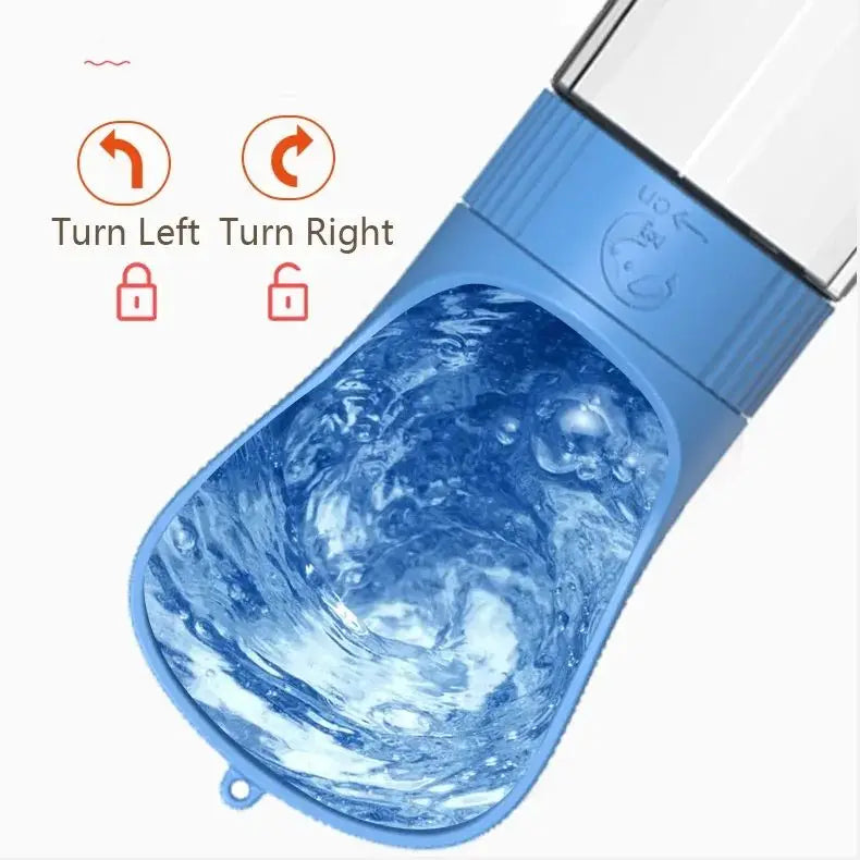 Gourde pour animaux de compagnie – Ouverture Twist, légère et idéale pour l’extérieur