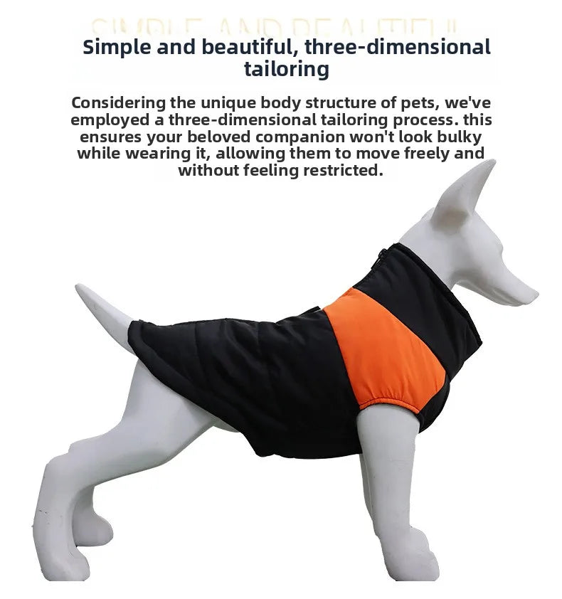 Manteau d’Hiver Imperméable et Chaud pour Chiens de Toutes Tailles