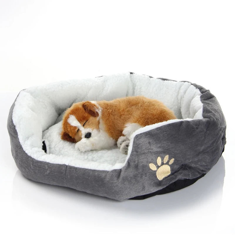 Lit pour animaux avec grotte intégrée – Confort premium pour petits chiens et chats