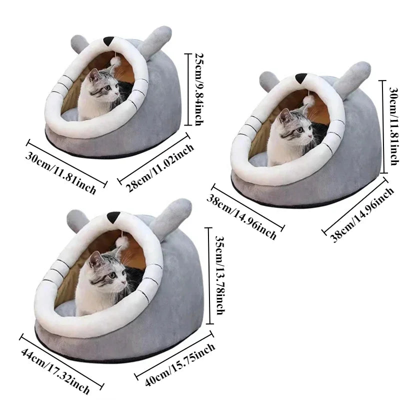 Lit d’Hiver Doux et Chaleureux pour Chats et Petits Chiens