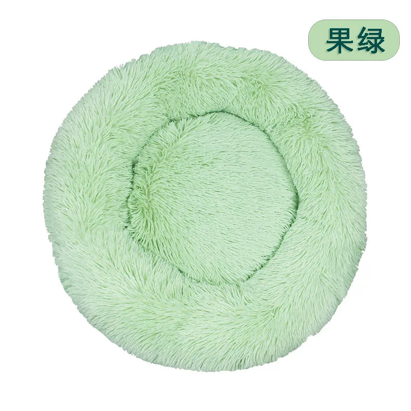 Panier rond en peluche 40 cm – Lit chaud et confortable pour chats et chiens