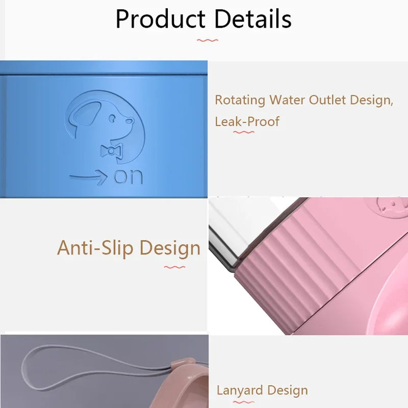 Gourde pour animaux de compagnie – Ouverture Twist, légère et idéale pour l’extérieur