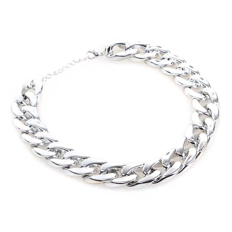 Collier de luxe pour chien – Chaîne plaquée or ou argent, style tendance pour Pitbull, Beagle et Bulldog