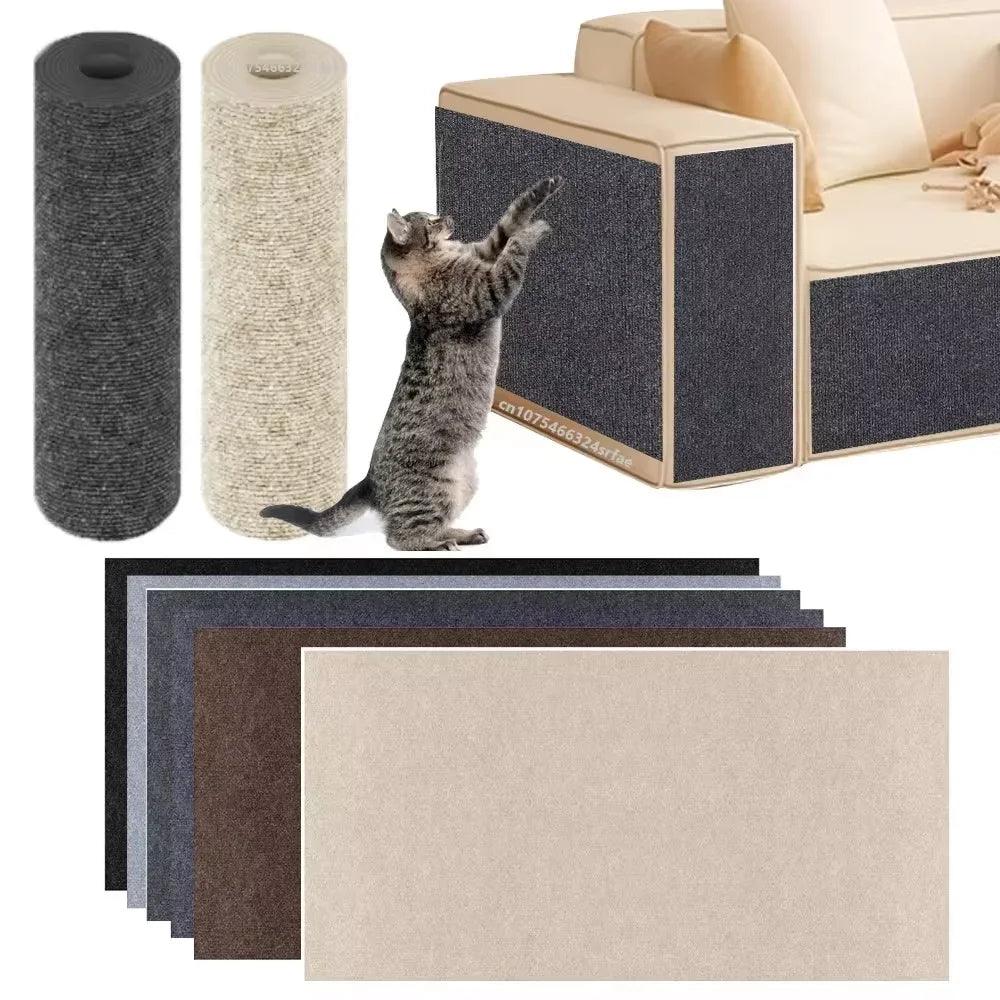 Canapé anti-rayures de chat Tapis rampant pour chat DIY Chat Scratch Post Canapé Protection Tapis auto-adhésif Chats Scratch Board Chats Jouets