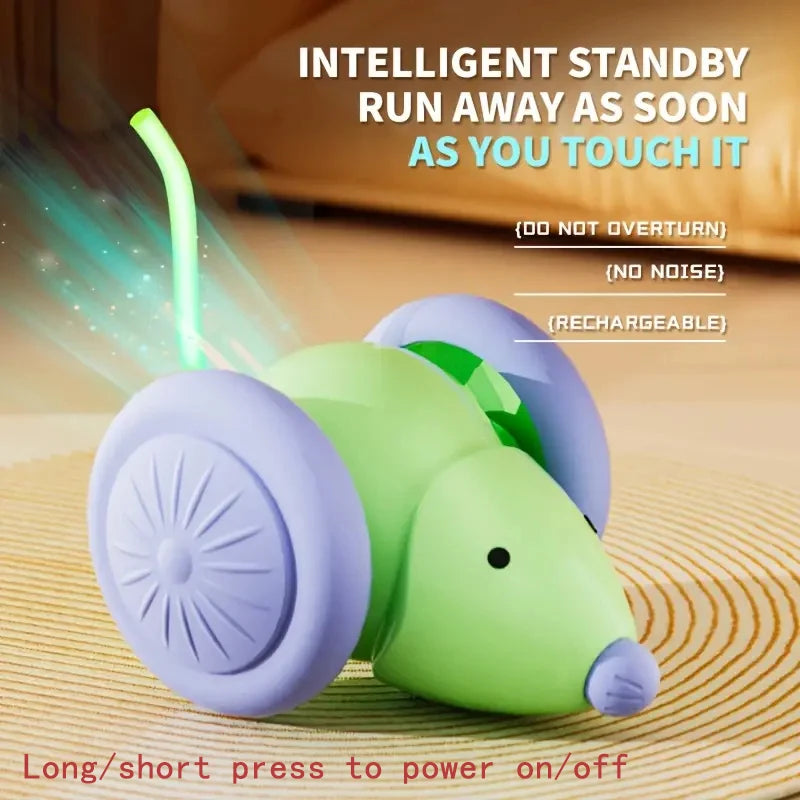 Balle de jeu intelligente pour chat – Roule, bondit et se recharge en USB