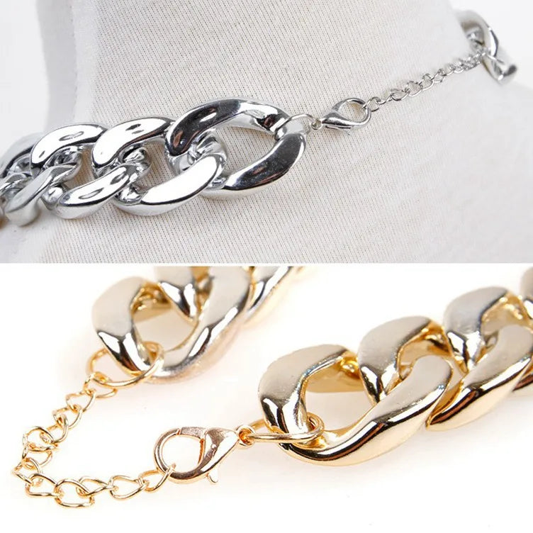 Collier de luxe pour chien – Chaîne plaquée or ou argent, style tendance pour Pitbull, Beagle et Bulldog