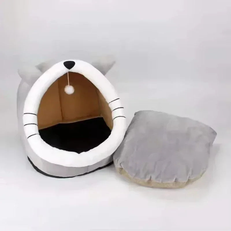 Lit d’Hiver Doux et Chaleureux pour Chats et Petits Chiens