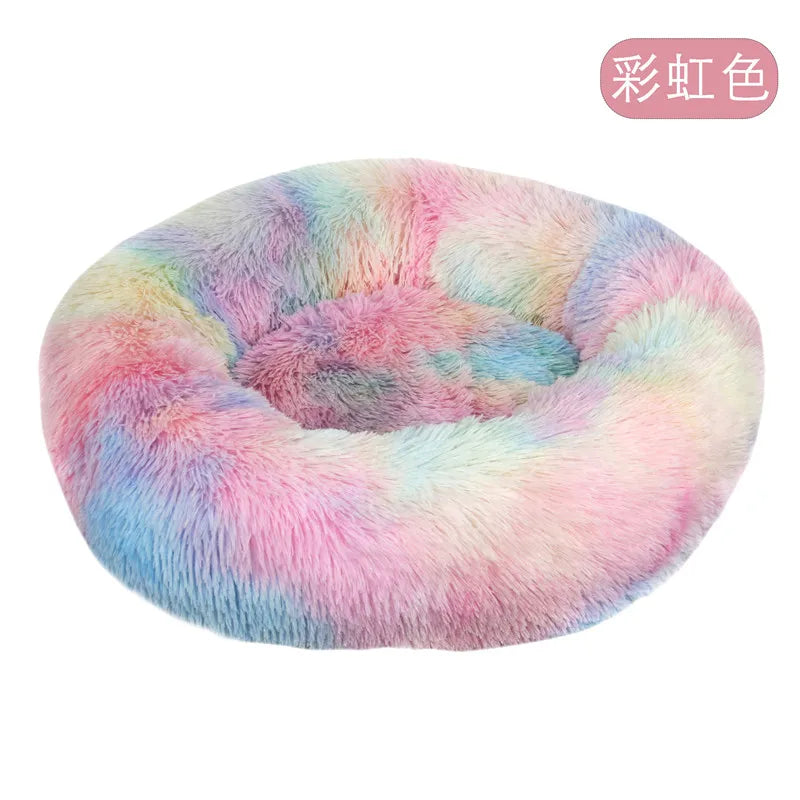 Panier rond en peluche 40 cm – Lit chaud et confortable pour chats et chiens