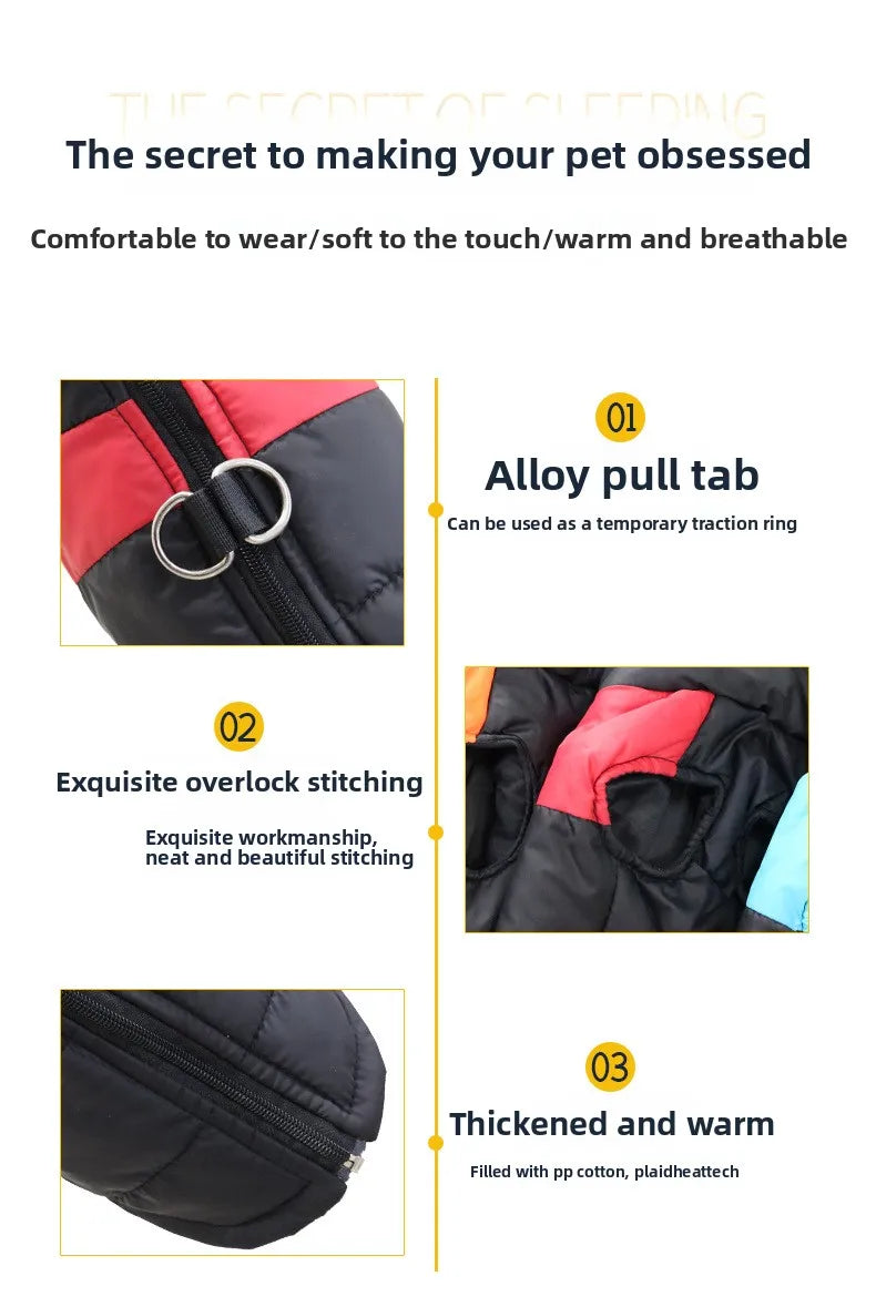 Manteau d’Hiver Imperméable et Chaud pour Chiens de Toutes Tailles