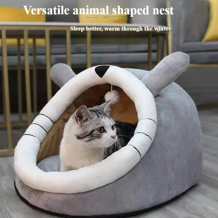 Lit d’Hiver Doux et Chaleureux pour Chats et Petits Chiens