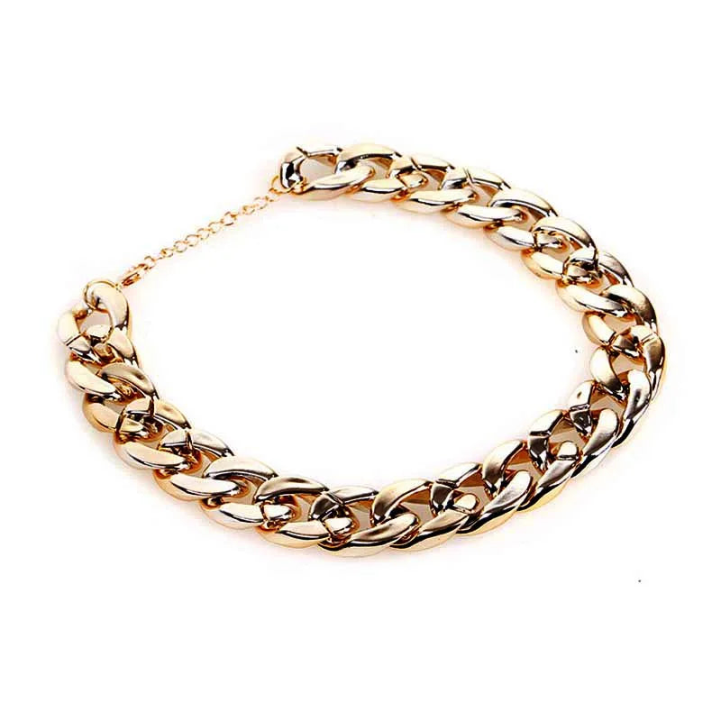 Collier de luxe pour chien – Chaîne plaquée or ou argent, style tendance pour Pitbull, Beagle et Bulldog